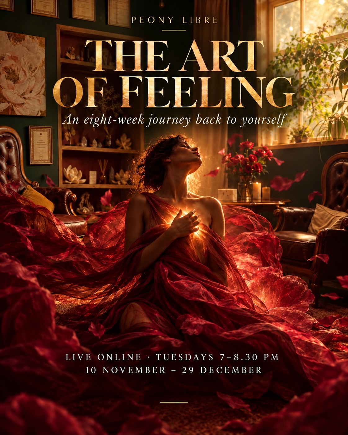 the art of feeling peony libre